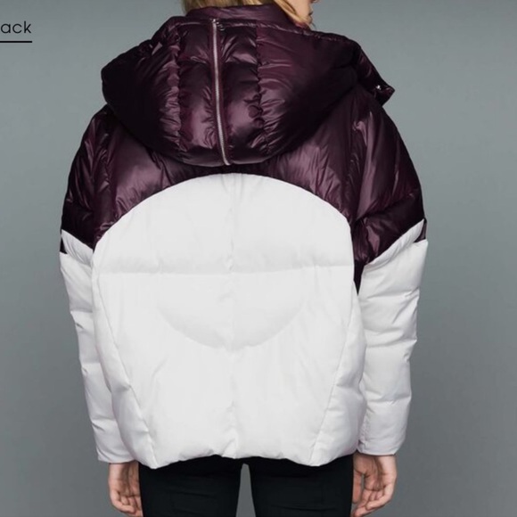 Maje Cropped Bi-color Winter Jacket - Picture 3 of 14